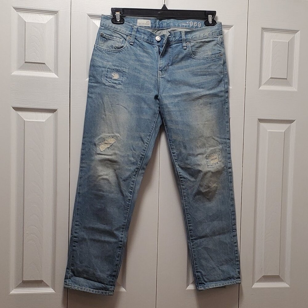 Gap 1969 Sexy Boyfriend Jeans in Light Wash